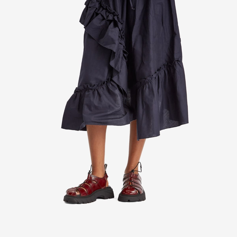 MIISTA Miista Eunice Burgundy Sandal outlook