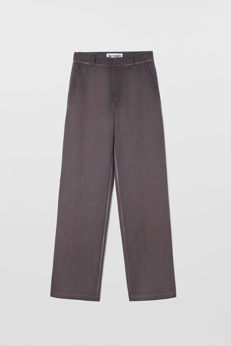 LOOSE FIT PANTS / plum 1