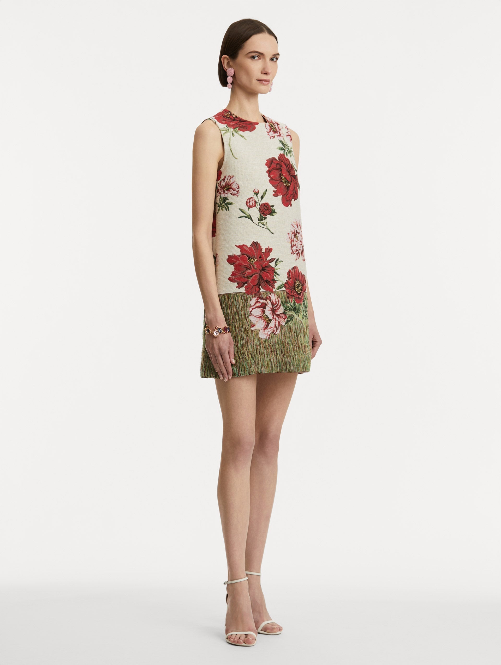 PEONY UNRAVELED SHIFT DRESS - 4