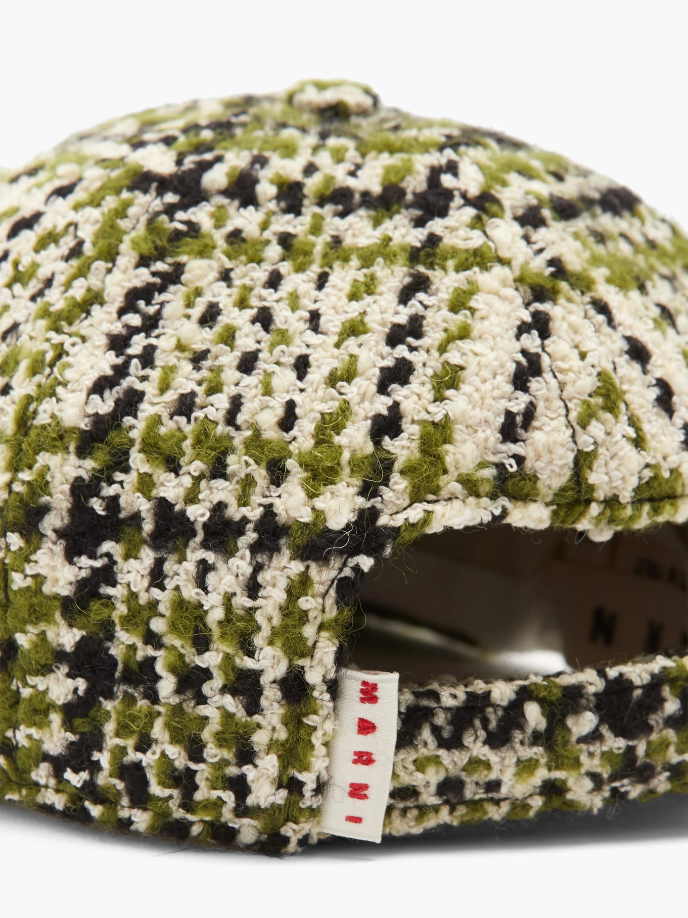 Checked wool-blend cap - 4