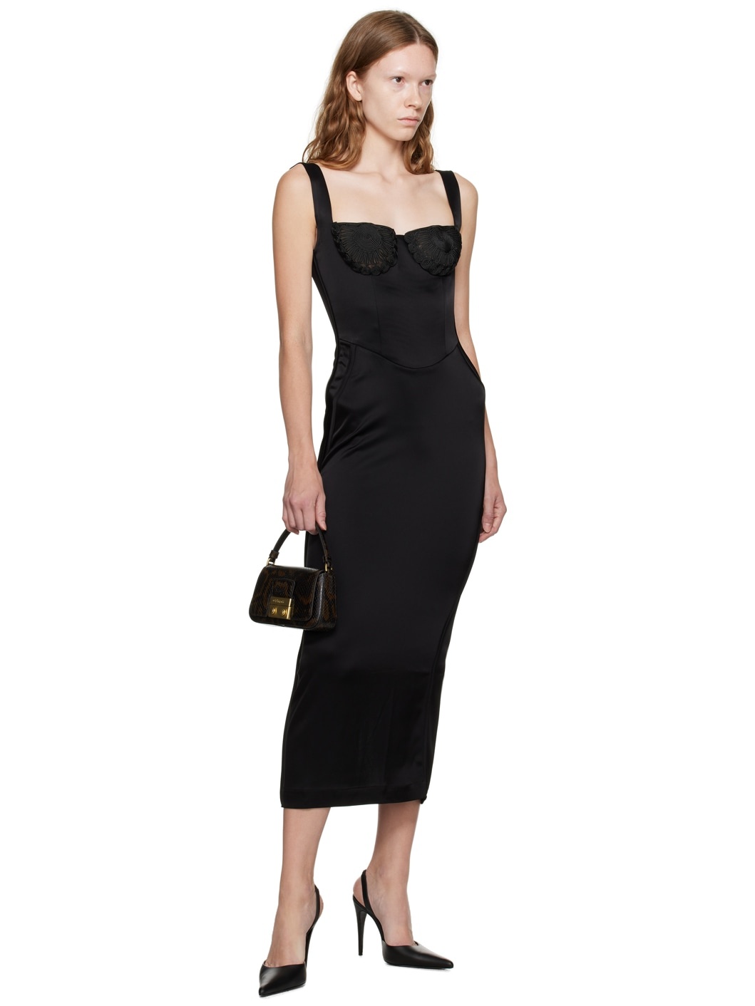 Black Micah Midi Dress - 4