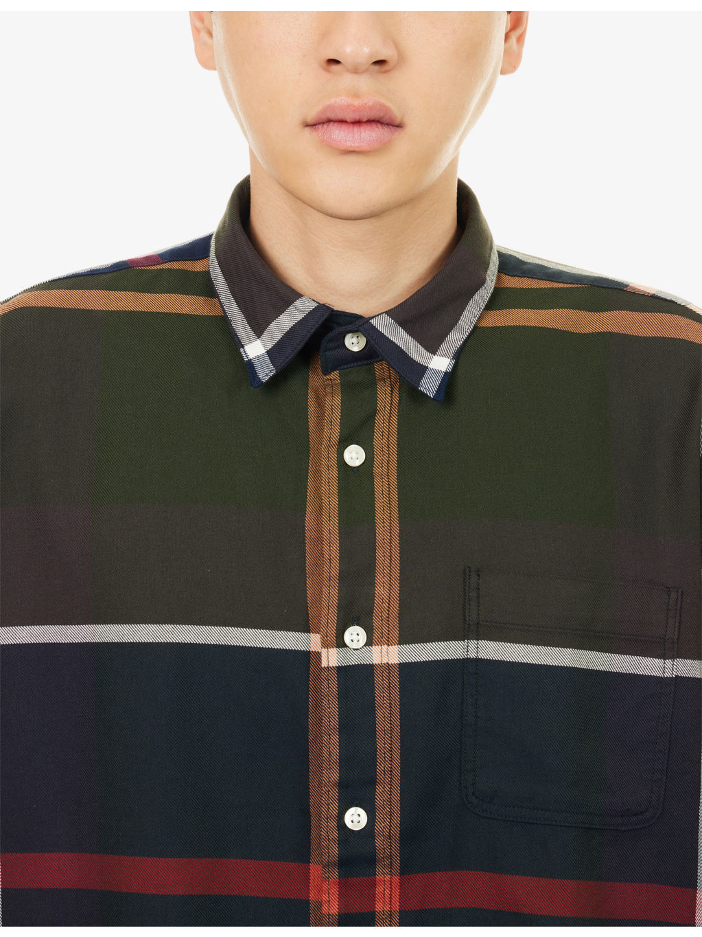 Renford Check-Pattern Cotton Shirt - 5