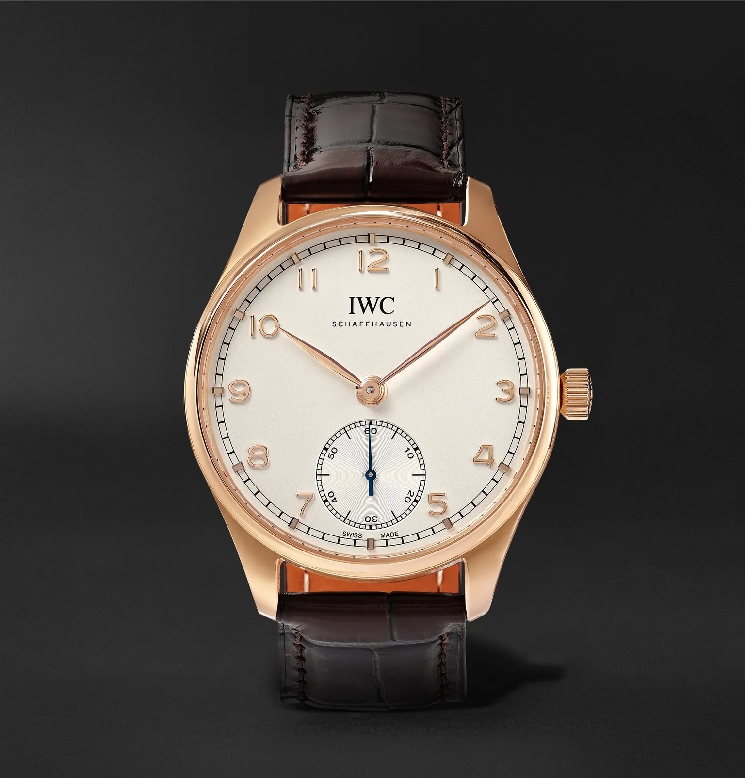 Portugieser Automatic 40.4mm 18-Karat Gold and Alligator Watch, Ref. No. IW358306 - 1