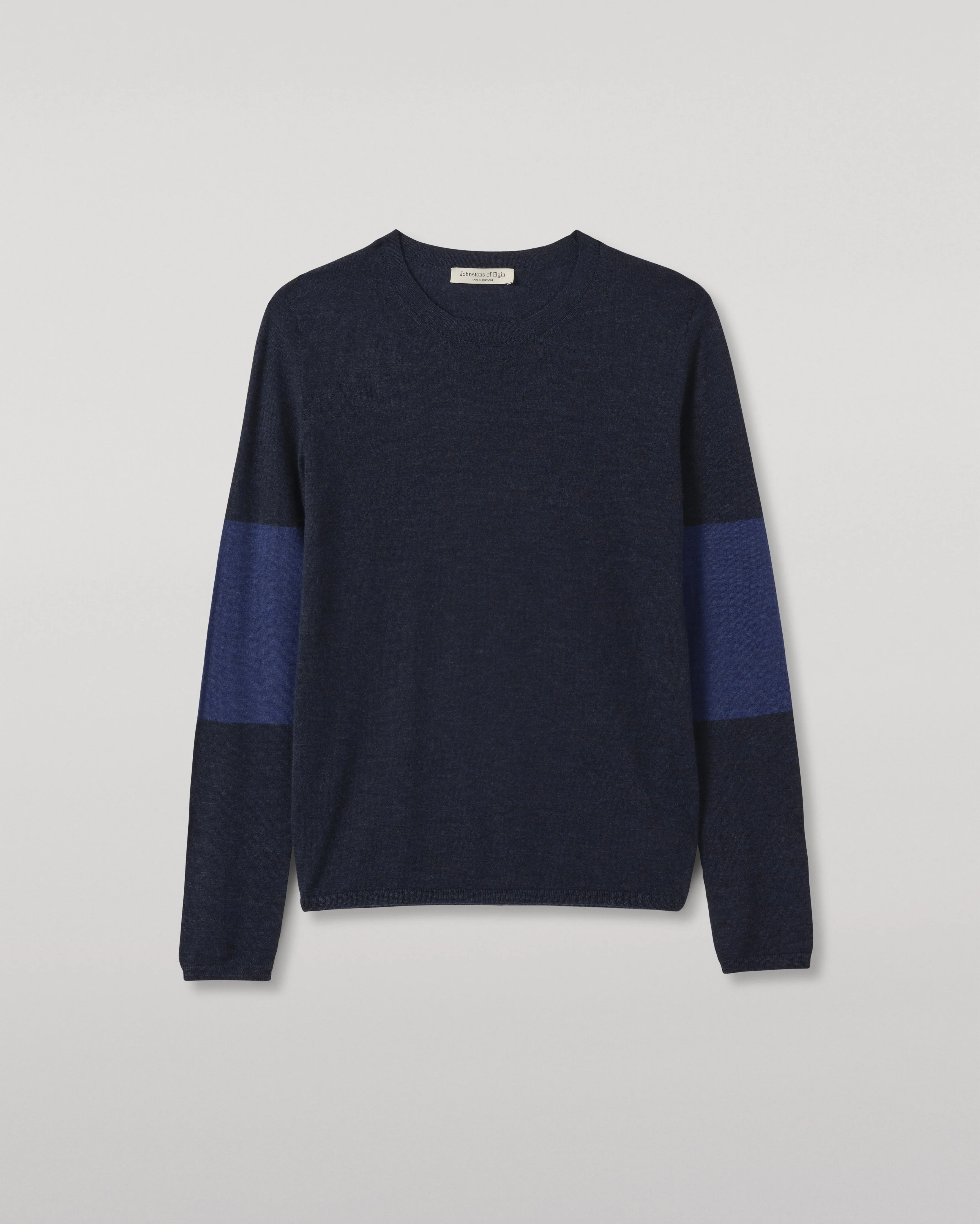 Euna Navy Blue Superfine Cashmere T-Shirt - 1