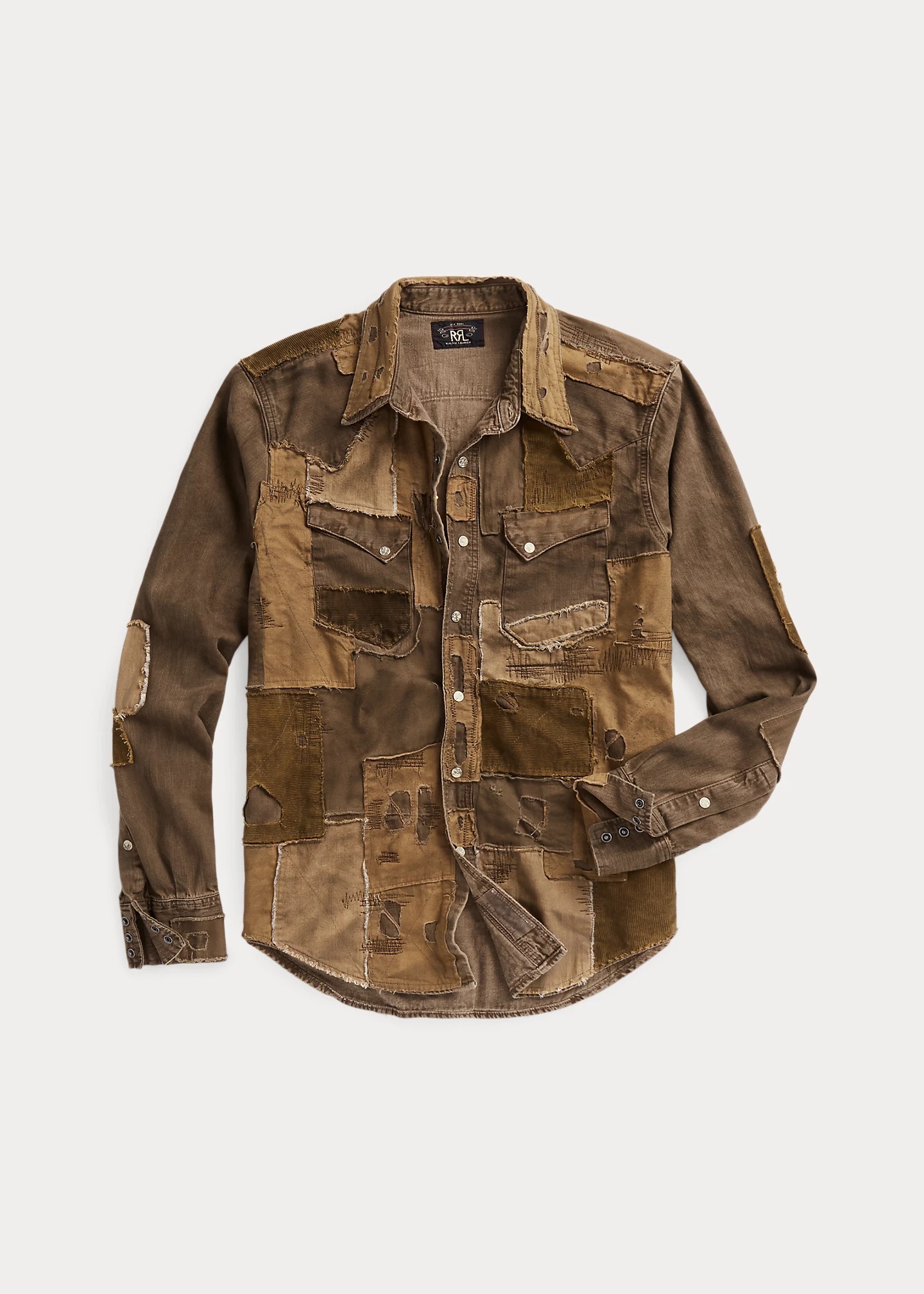 RRL by Ralph Lauren Limited-Edition Patchwork Western Shirt 