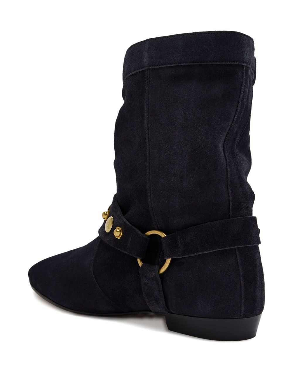 STANIA flat-heeled suede boots - 2