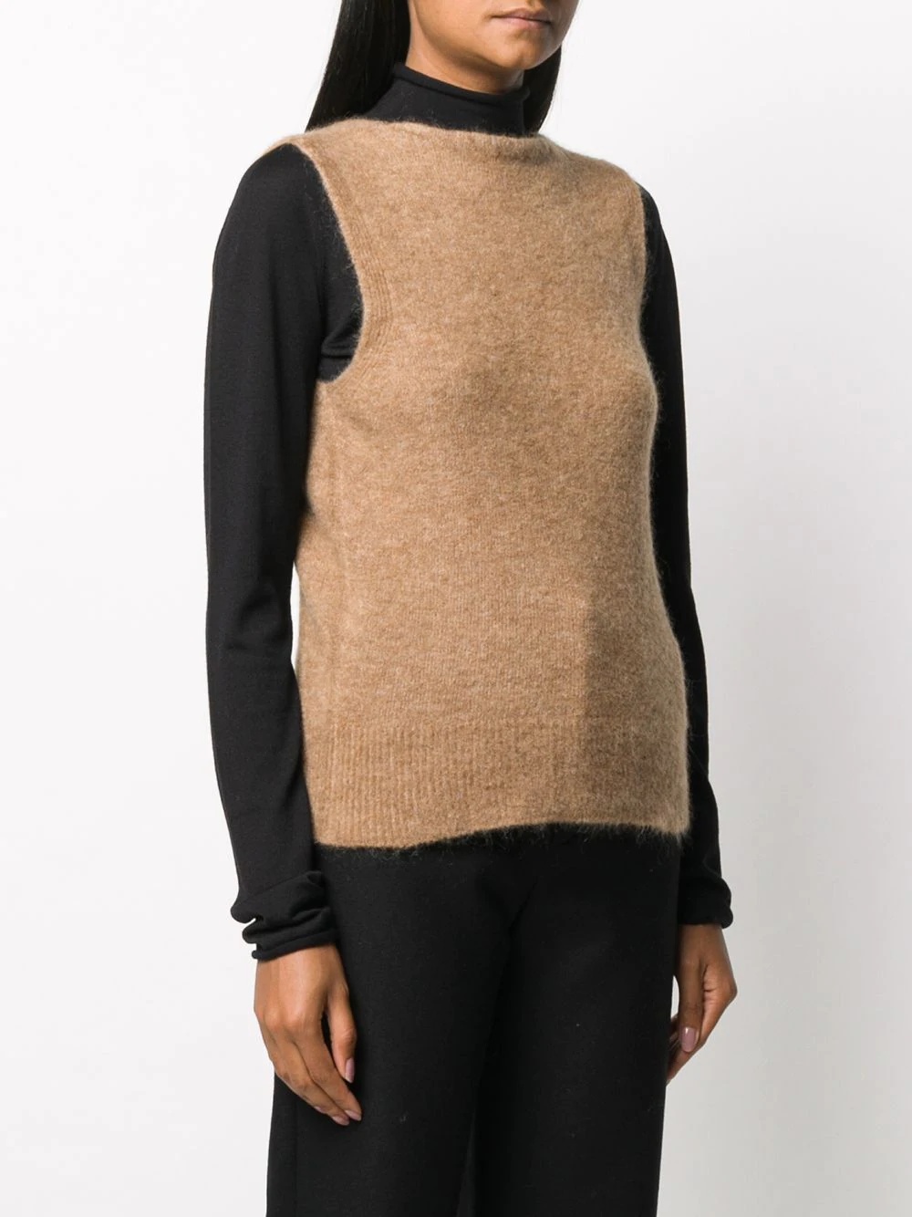 colour-block knit jumper - 3