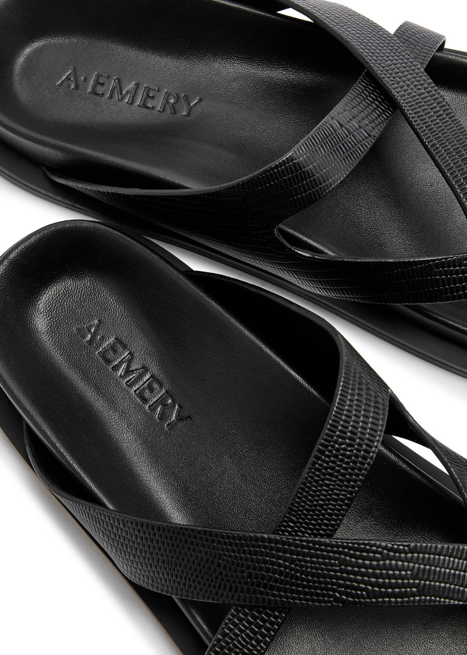 A.emery Claude Leather Sandals - 4