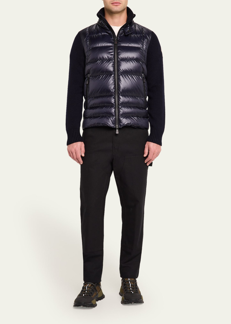 Moncler Grenoble Men's Down Knit Zip Jacket outlook