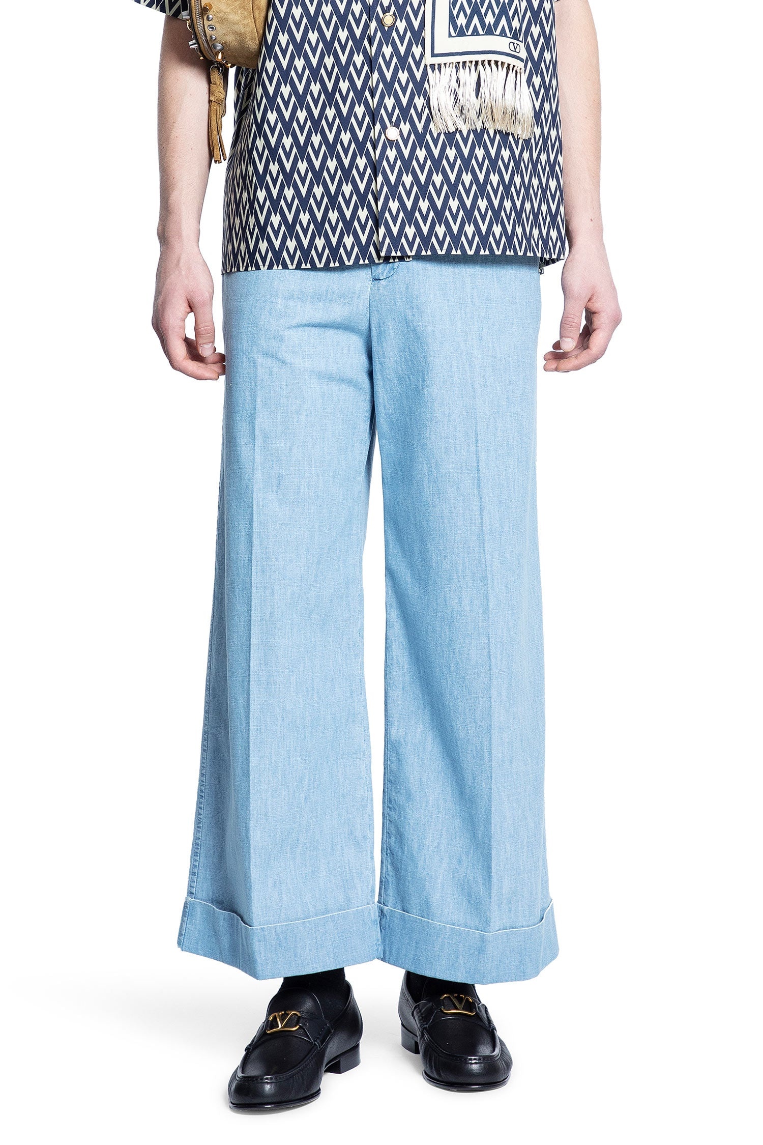 Cuffed-Denim-Trousers - 5