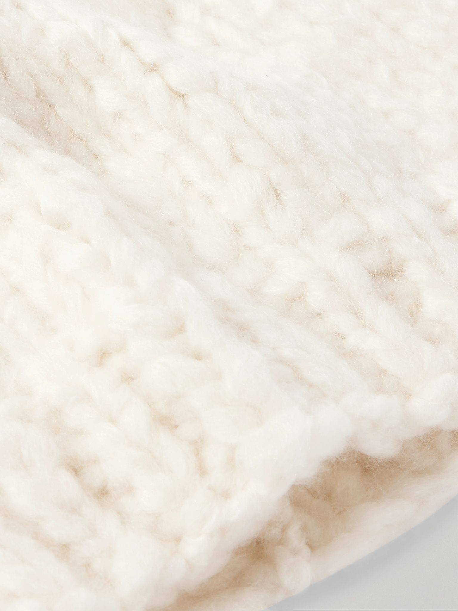 Townes Cashmere Beanie Cream - 3