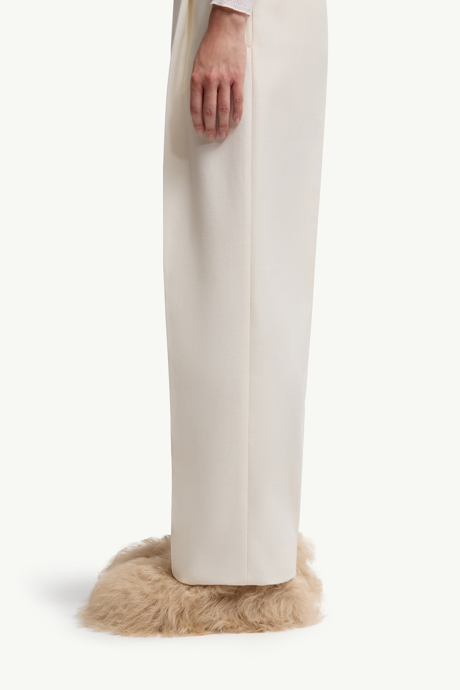 Wool Gabardine Tailored Pants - 4