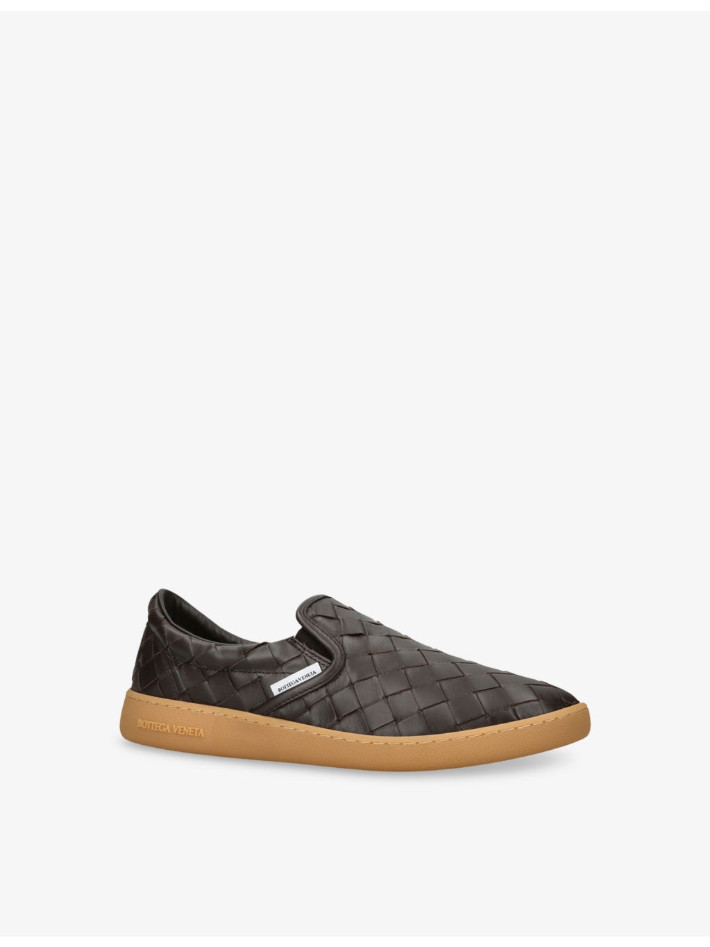 Sawyer Intrecciato-Weave Leather Low-Top Trainers - 3