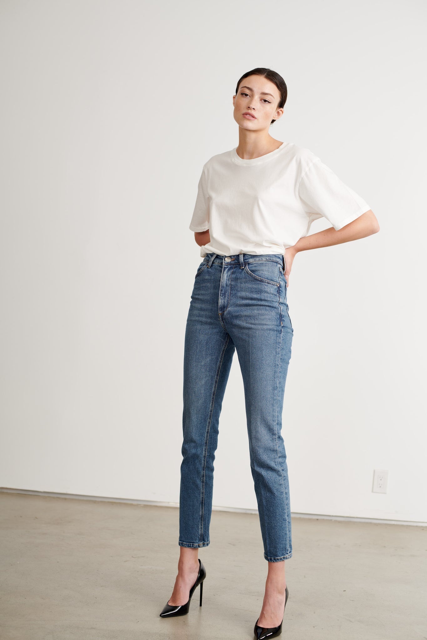 CHARLOTTE SKINNY STRAIGHT LEG DENIM - 5