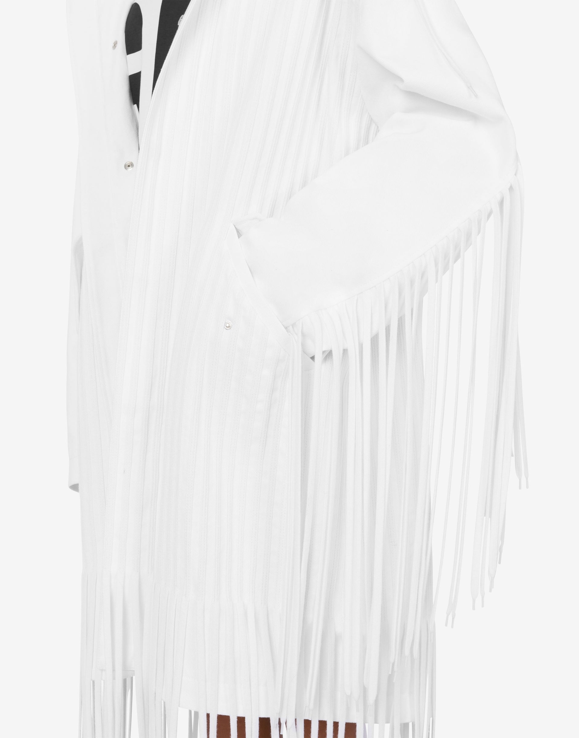 COTTON BULL COAT WITH FRINGES - 3