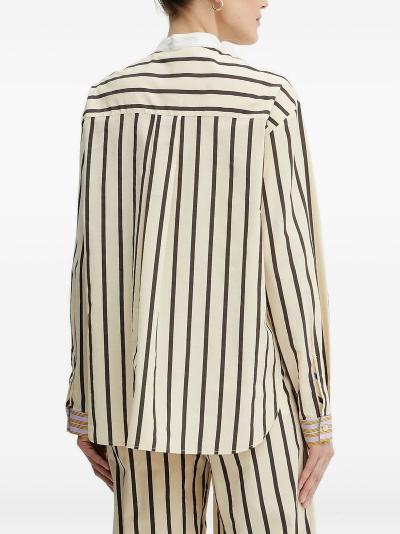 forte_forte stripe-pattern shirt outlook