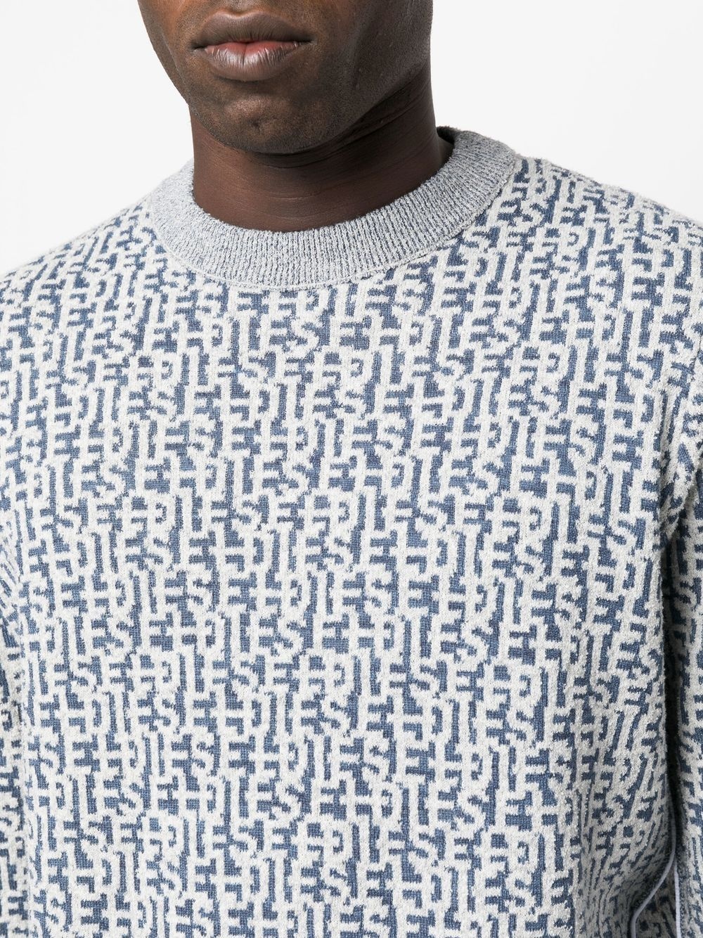 logo-jacquard long-sleeved jumper - 5