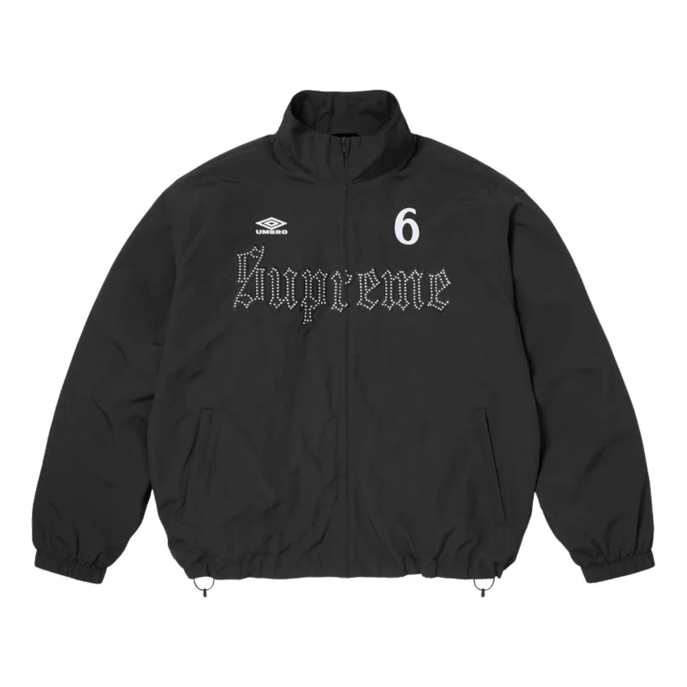 Supreme x Umbro SS26 Rhinestone Track Jacket 'Black' SUP-SS26-331-BLK - 1