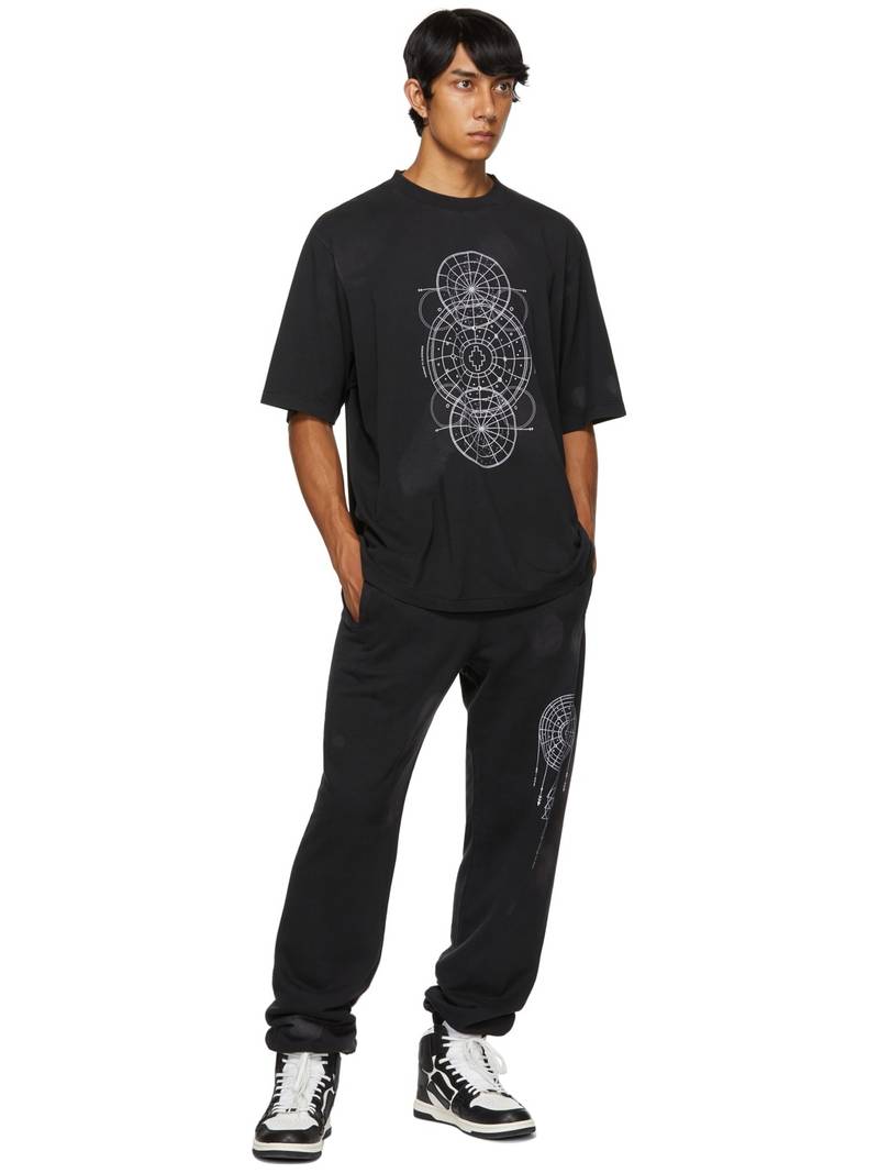Marcelo Burlon County Of Milan Black Astral Circles Over T-Shirt outlook