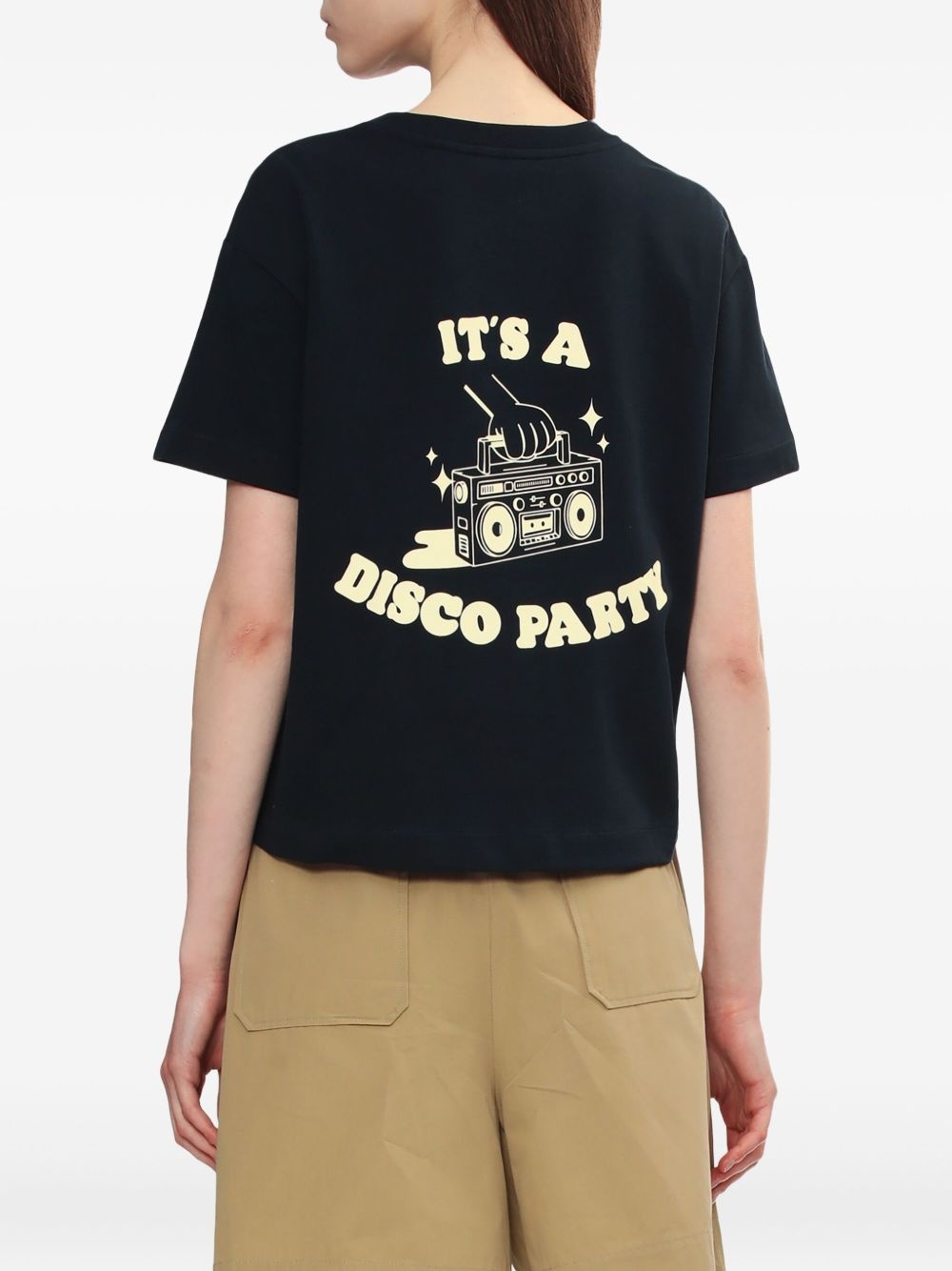 boombox-print T-shirt - 4
