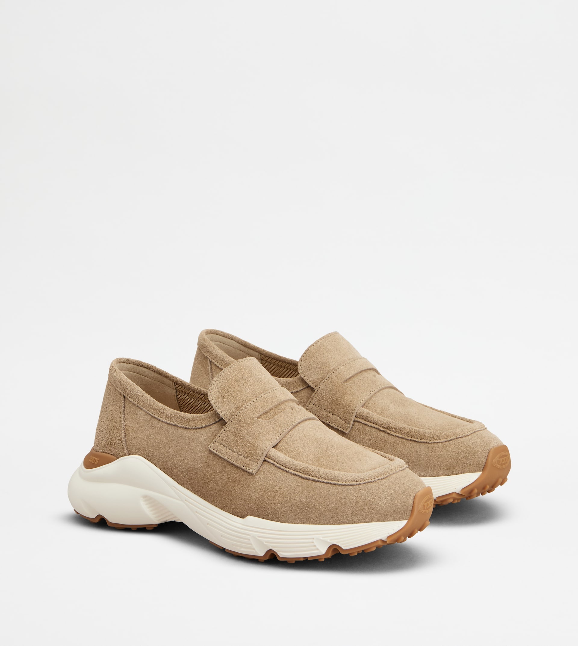 SPORTY LOAFERS IN SUEDE - BROWN - 2