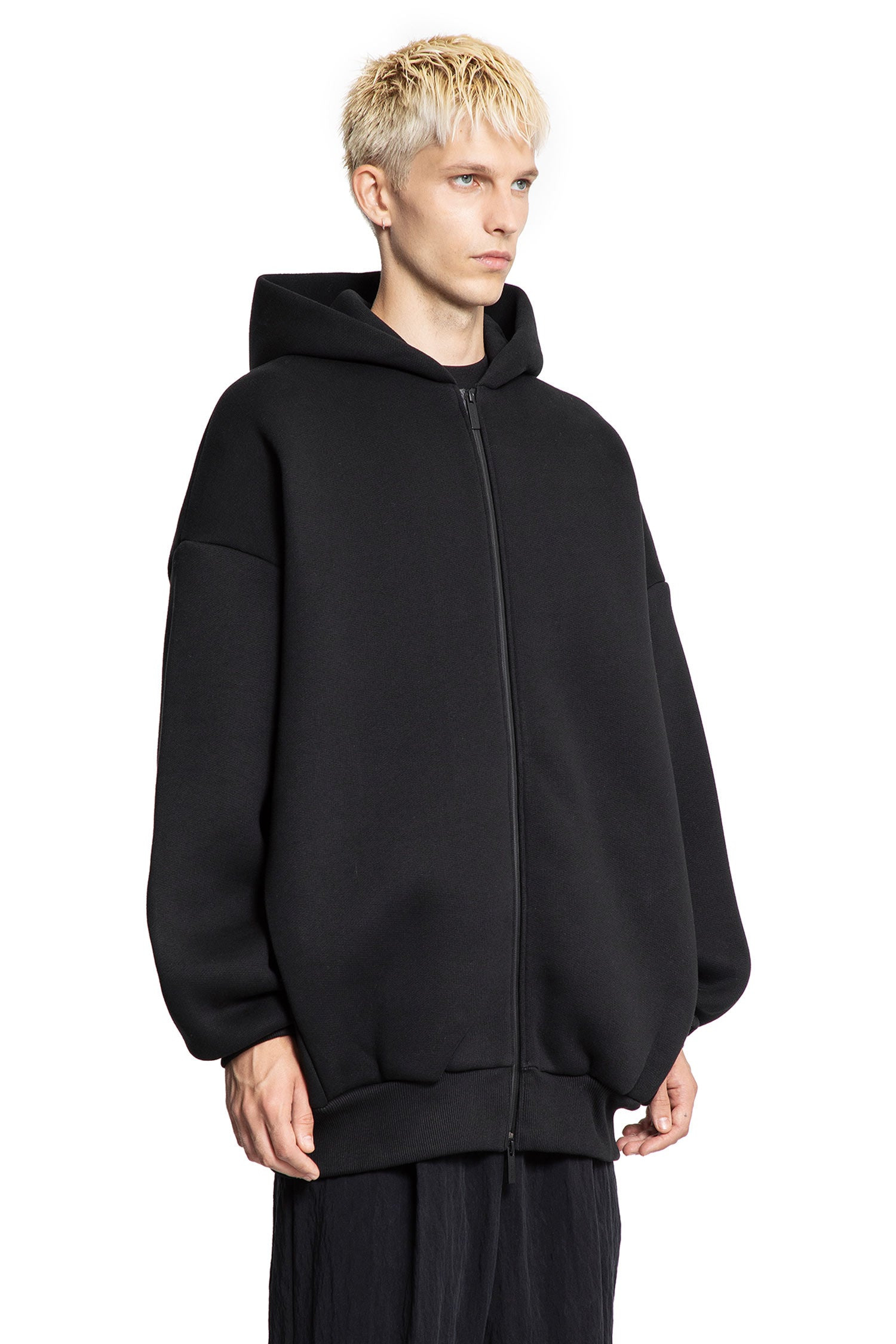 Cotton-Nylon-Zip-Up-Hoodie - 2