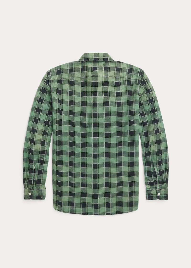 RRL by Ralph Lauren Plaid-Print Chamois Workshirt outlook