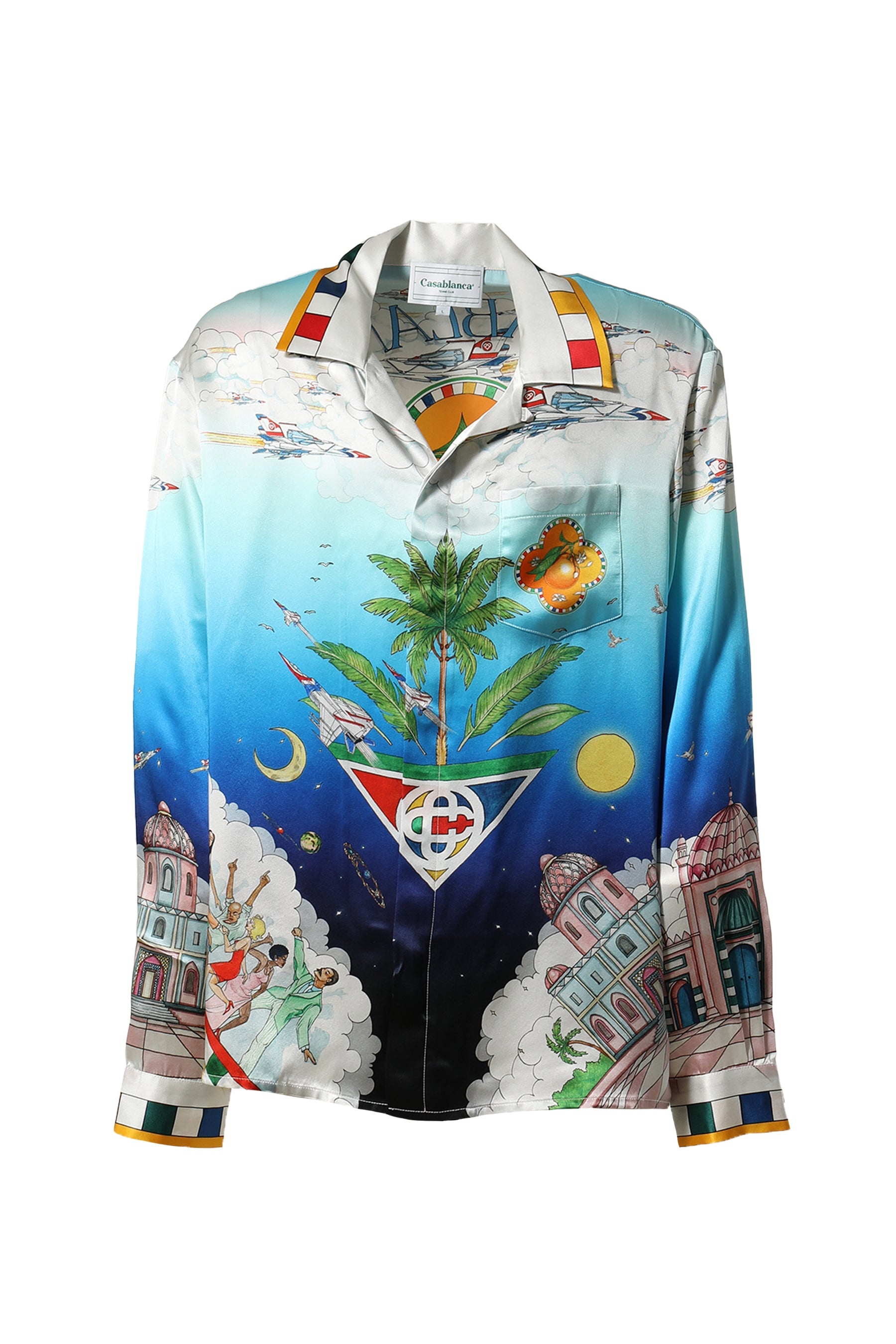 CUBAN COLLAR LONG SLEEVE SHIRT / LE DIMENSION - 1