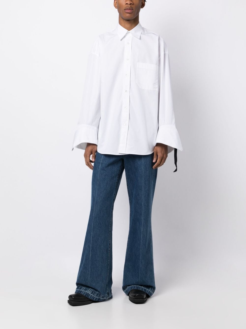 oversized string shirt - 2