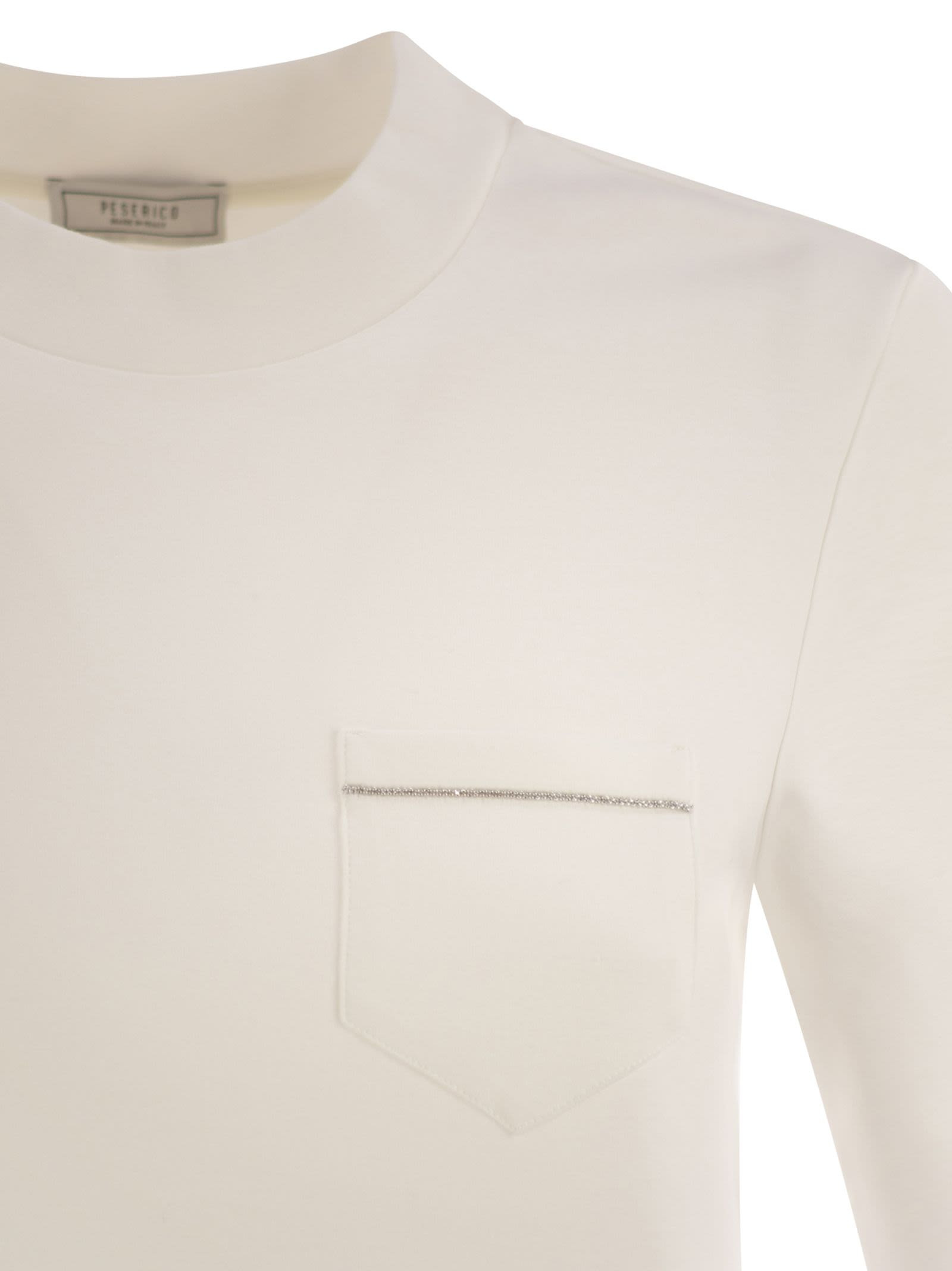 Peserico - Peserico Women Cotton Blend Jersey T-Shirt - 4