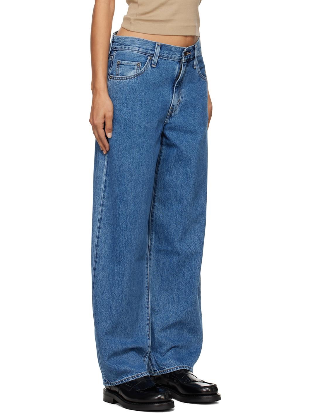 Blue Baggy Dad Jeans - 2