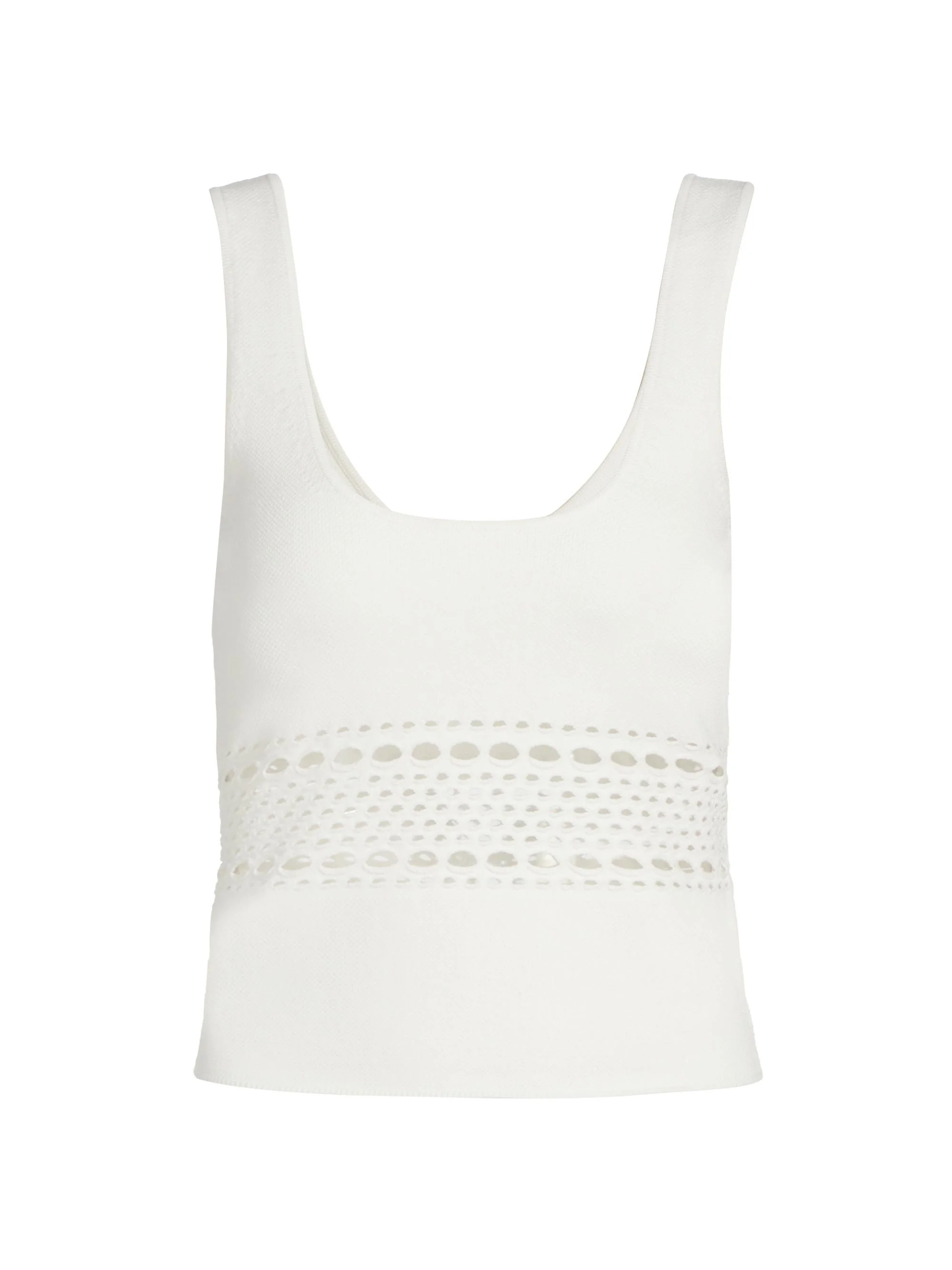 Women's Fitzgerald Open Stitch Knit Tank - Ivory - 1