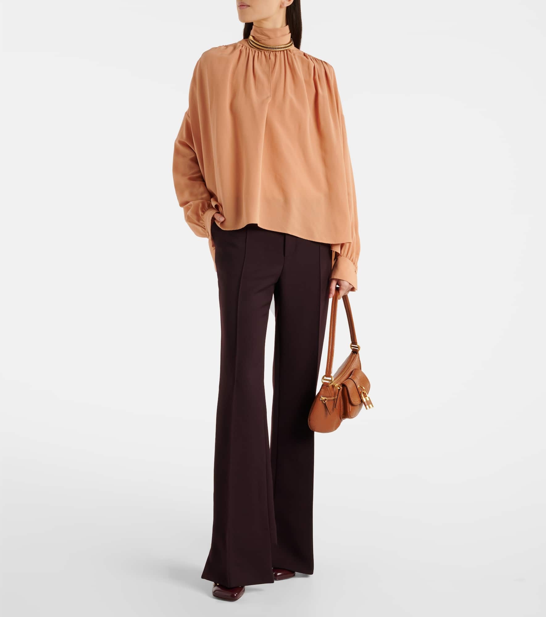 Wool wide-leg pants - 2