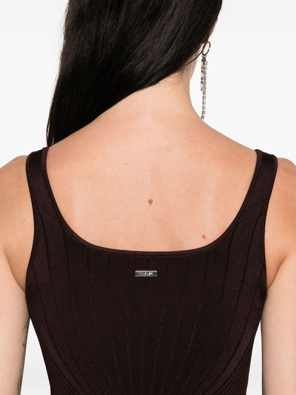 ribbed scoop-neck top - 5