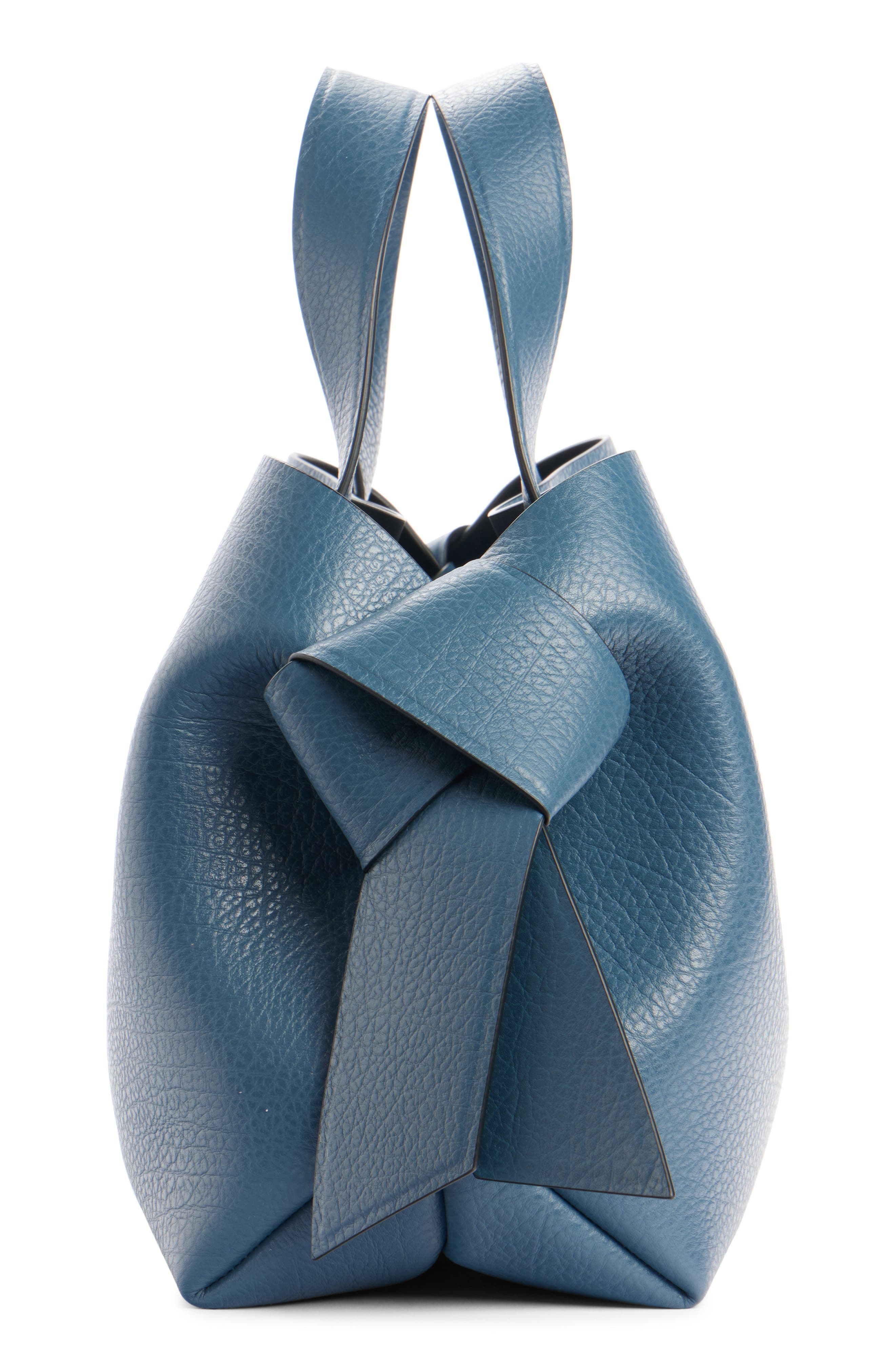 Acne Studios Musubi Leather Tote in Denim Blue at Nordstrom - 6