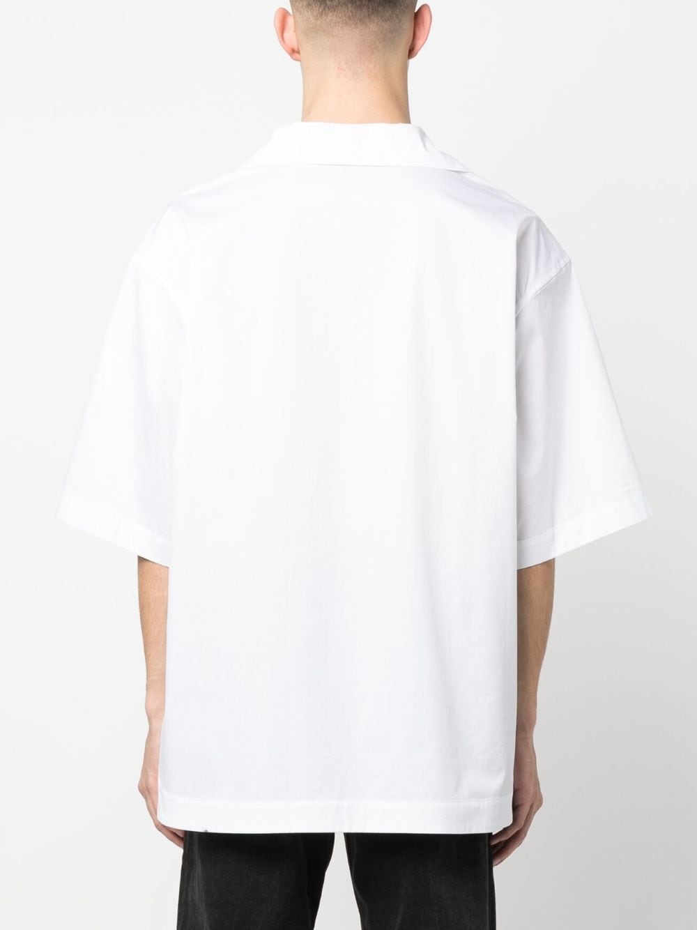 embossed-logo short-sleeve shirt - 4
