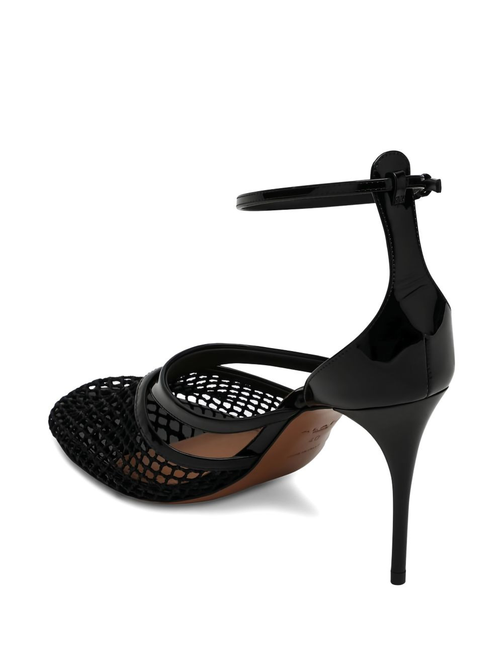 90mm Infradito patent-leather pumps - 4