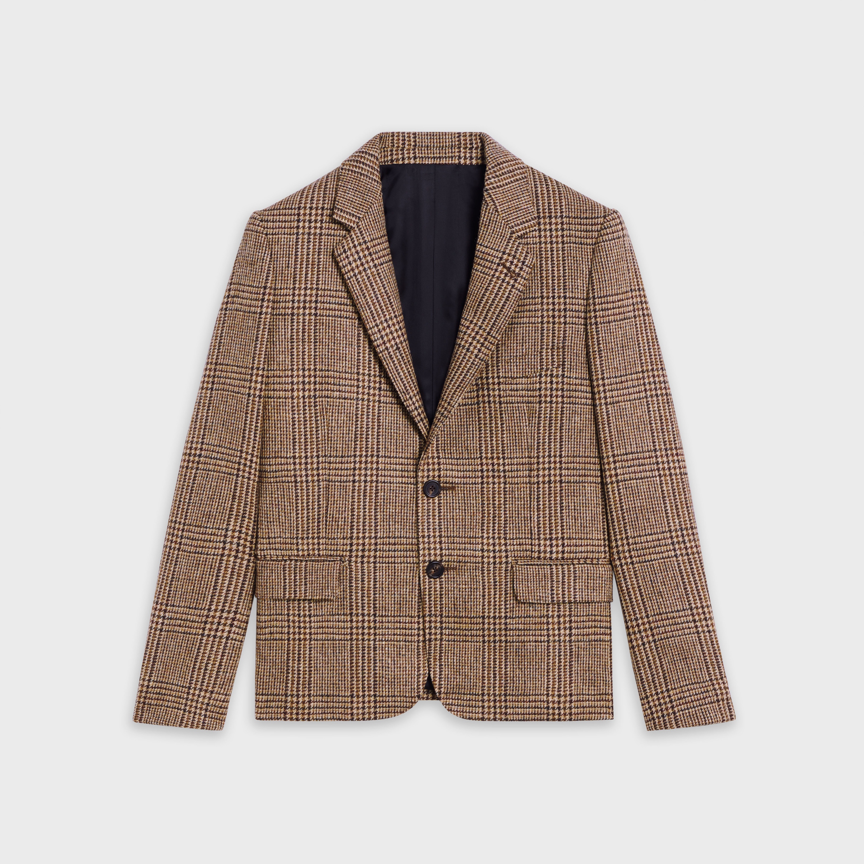 SHORT ALLURÉ JACKET IN PRINCE OF WALES CHECK - 1