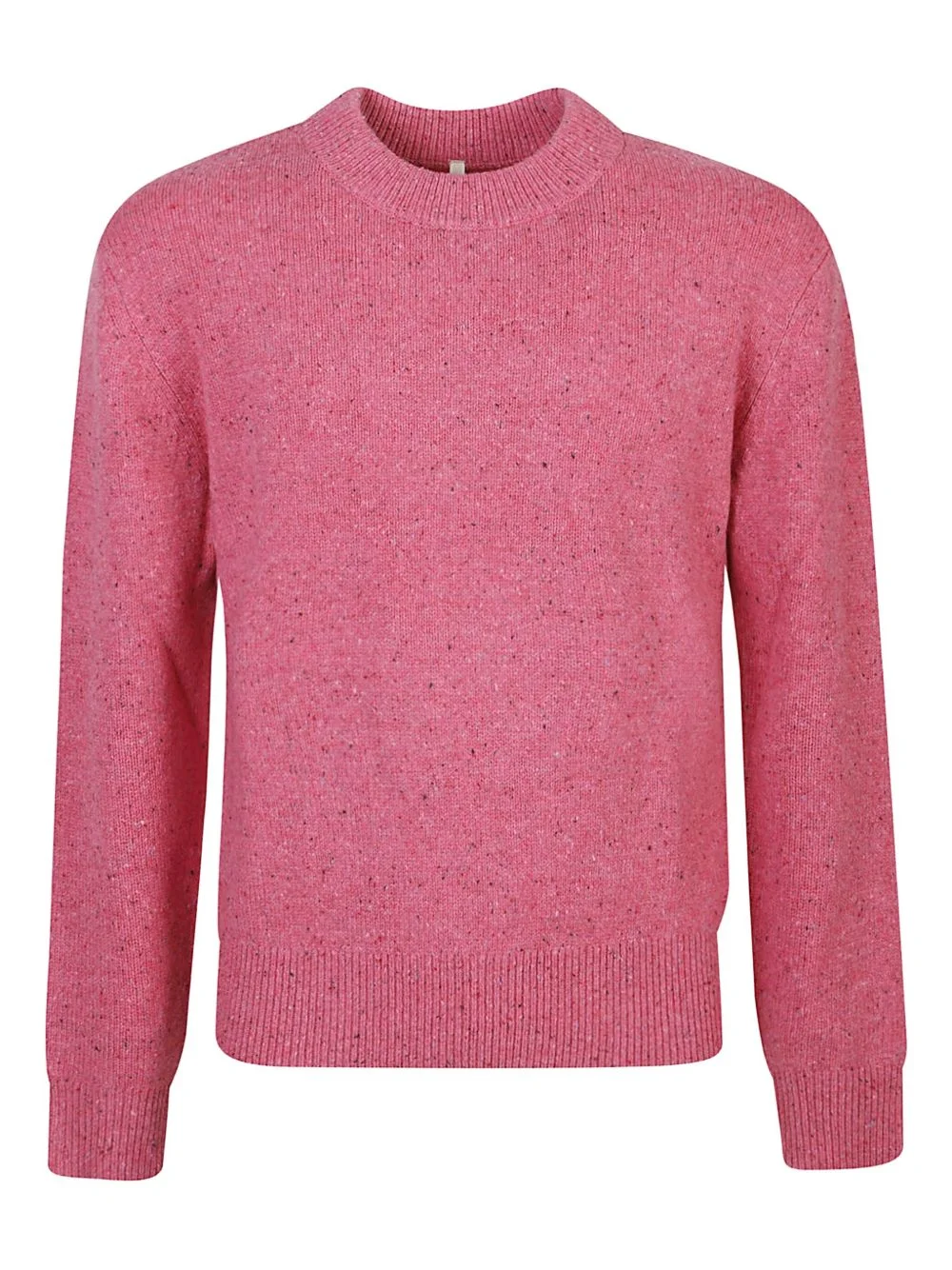 speckled wool crew-neck sweater - 1