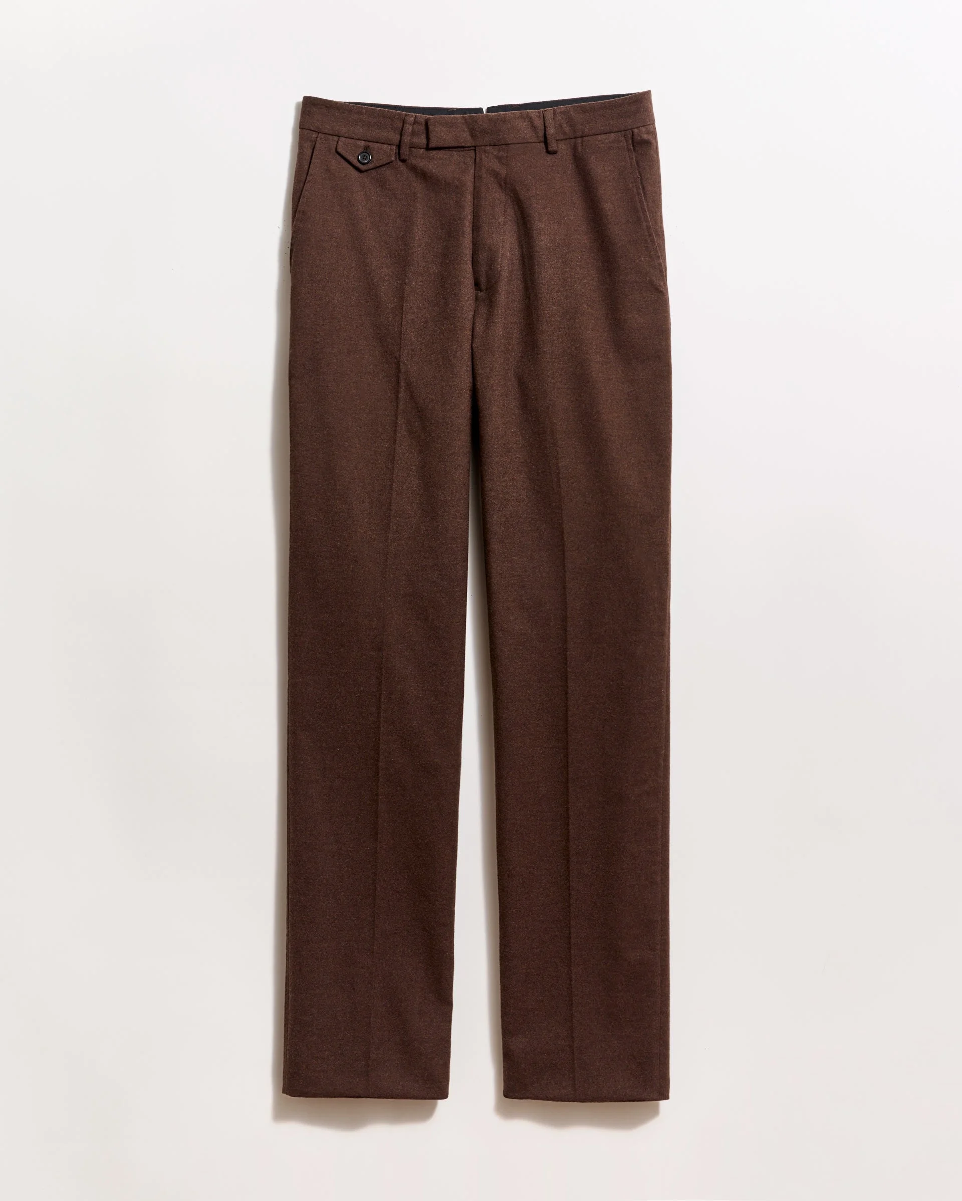 Flannel Flat Front Trouser - 1