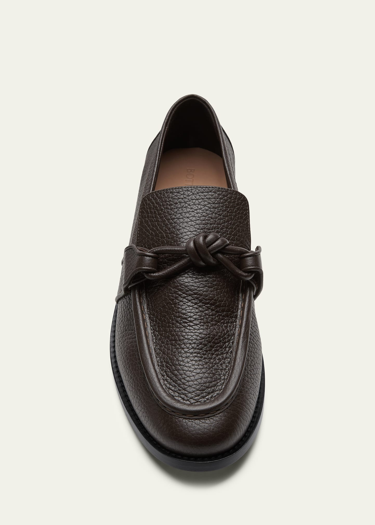 Men's Astaire Grainy Leather Knot Loafers - 4