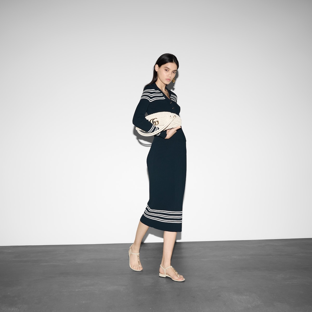 Stretch rib viscose skirt - 6