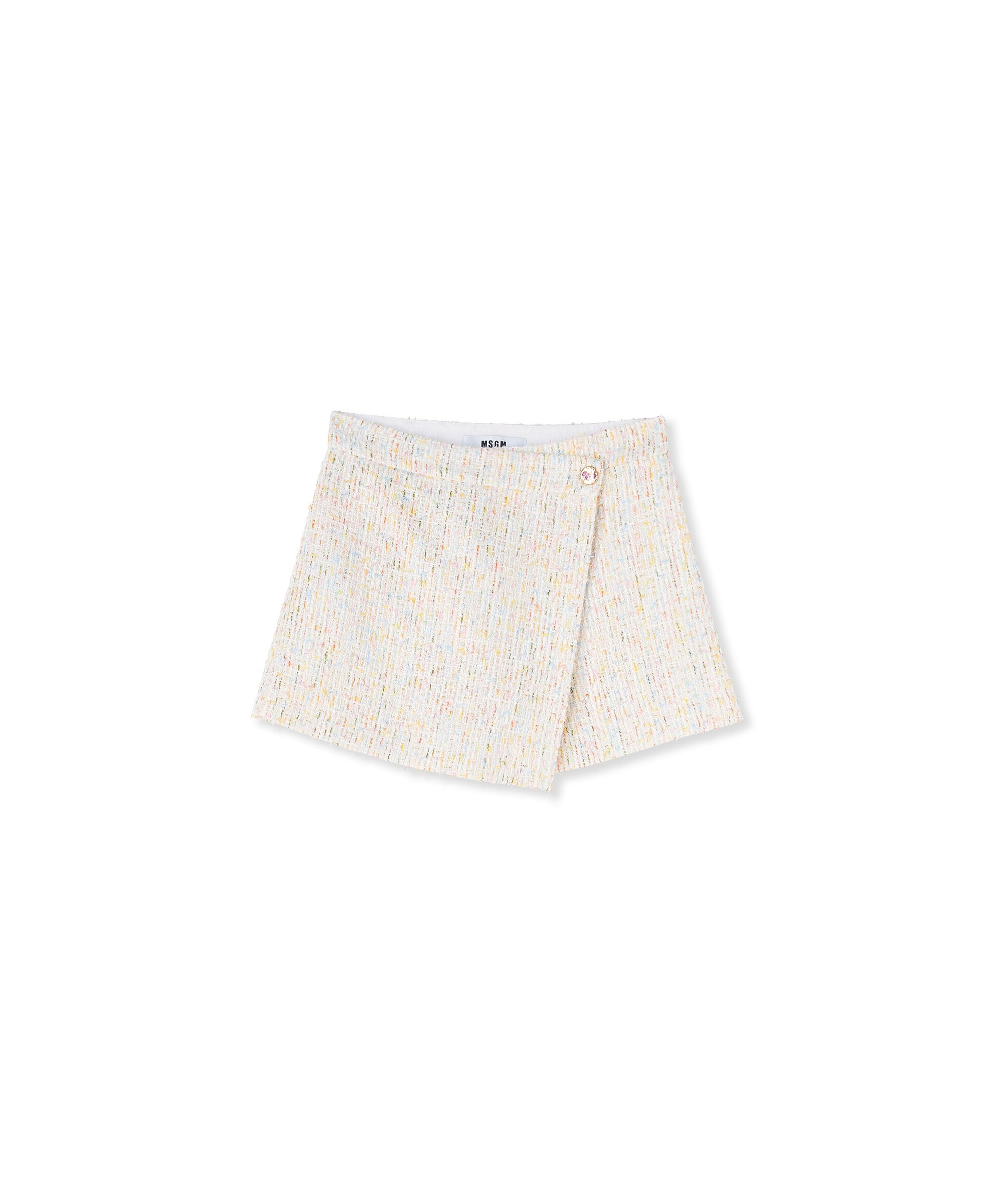 Multicolor tweed skort - 1