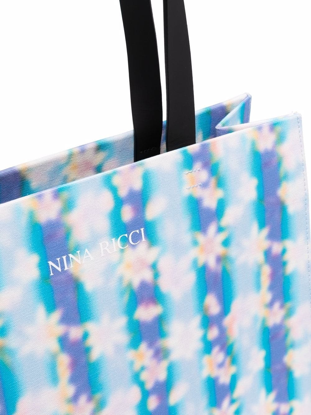 large floral-print logo tote bag - 4