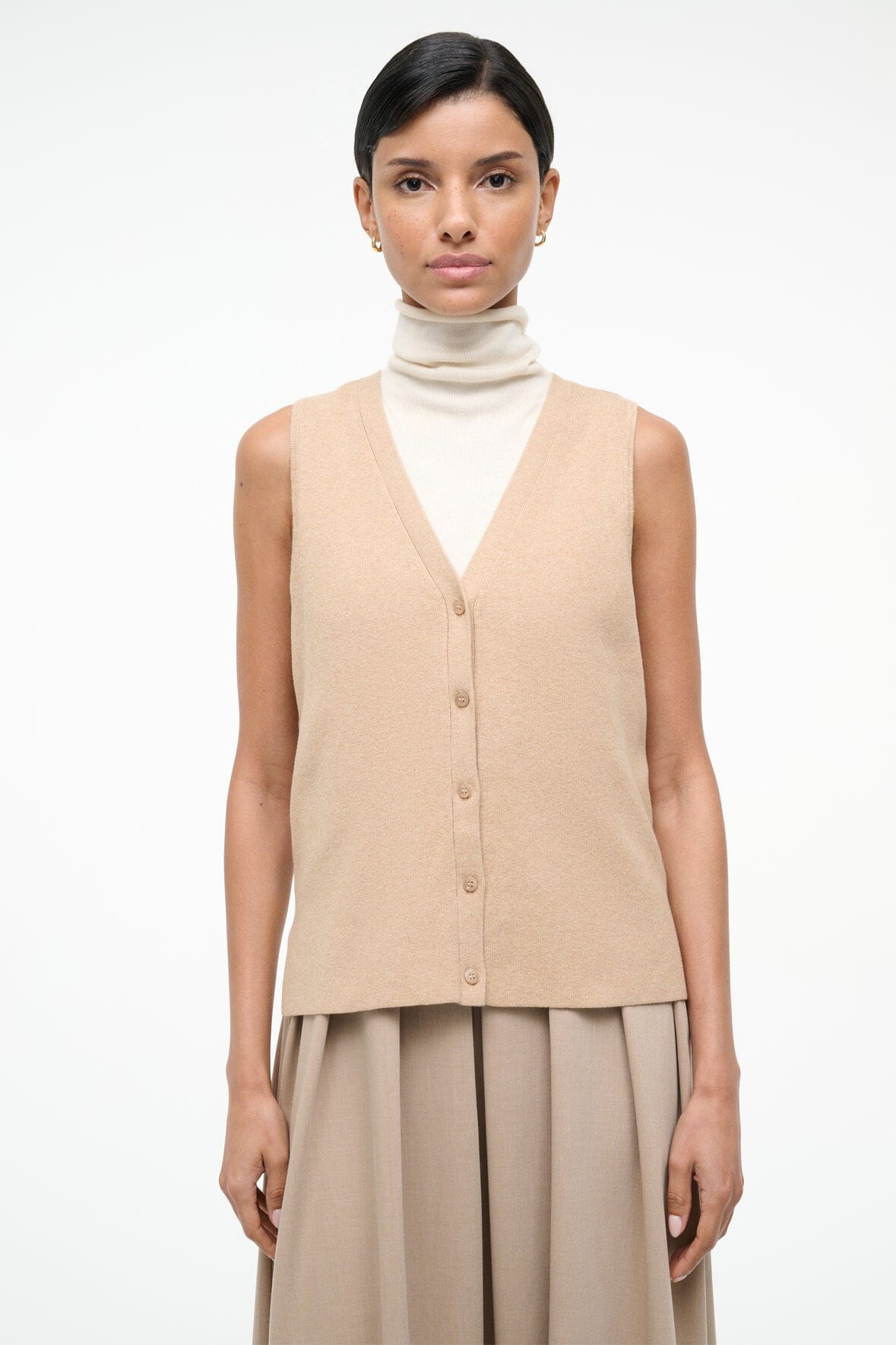 STAUD MADELINE DRESS WHEAT - 5