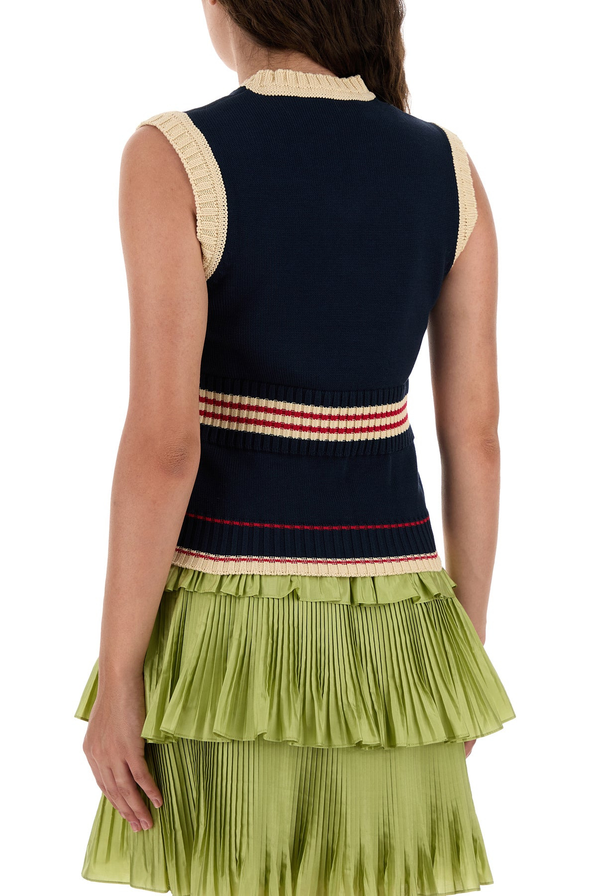 Midnight blue cotton vest - 4