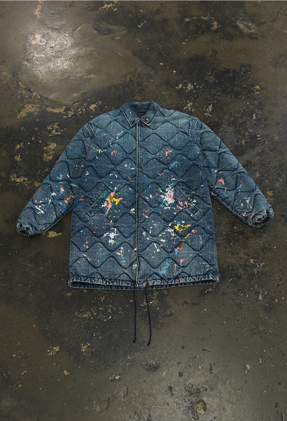 QUILTED OVERSIZED COACHES JACKET - 1