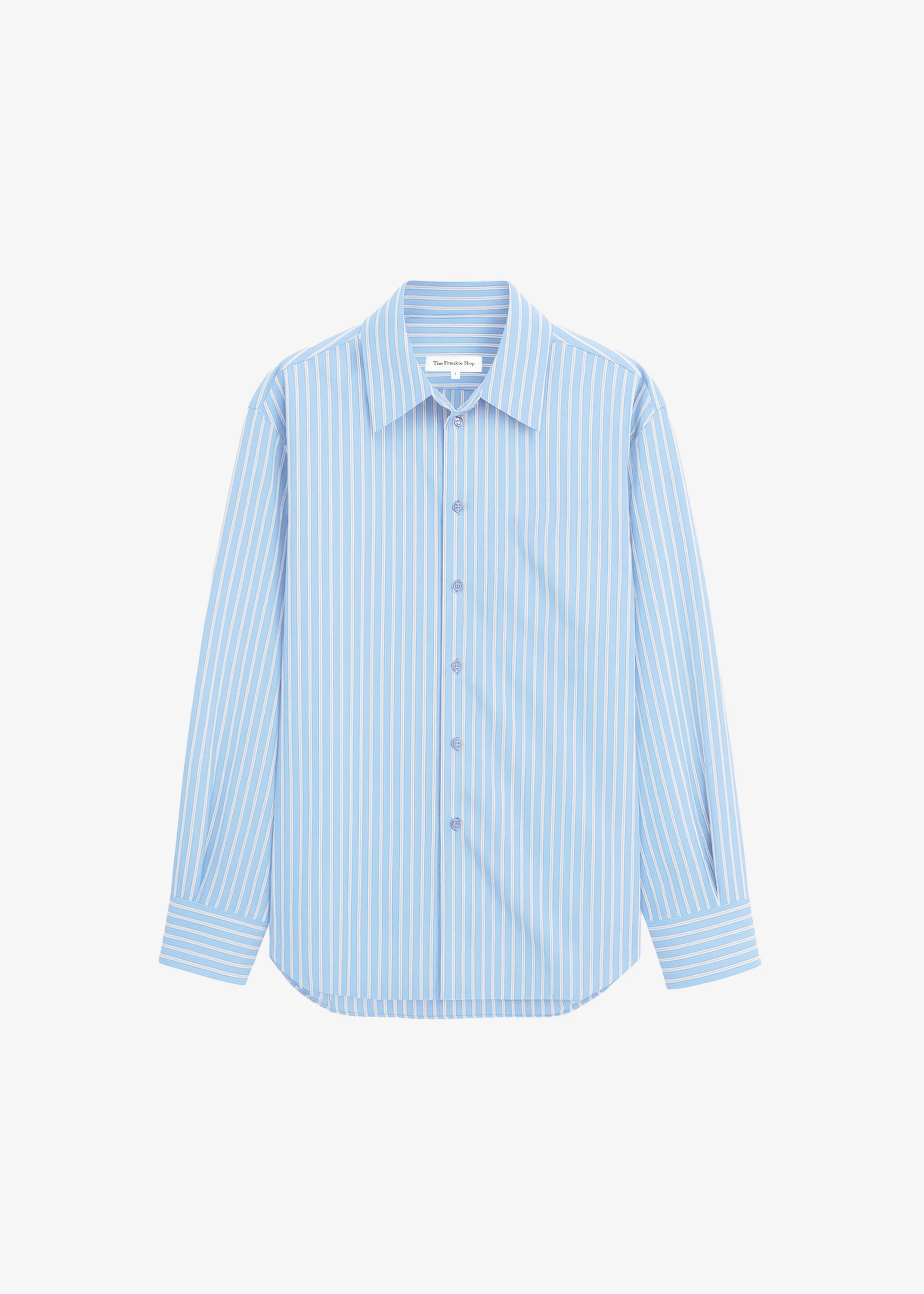 Peri Fluid Shirt - Blue/White Stripe - 1
