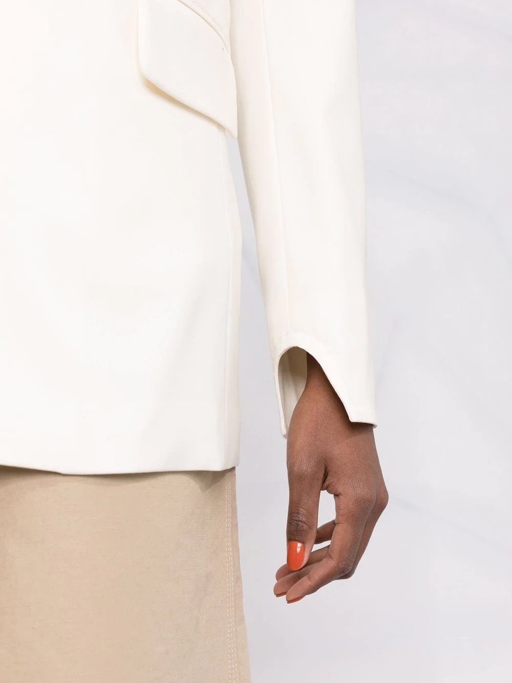 tailored single-breasted blazer - 3