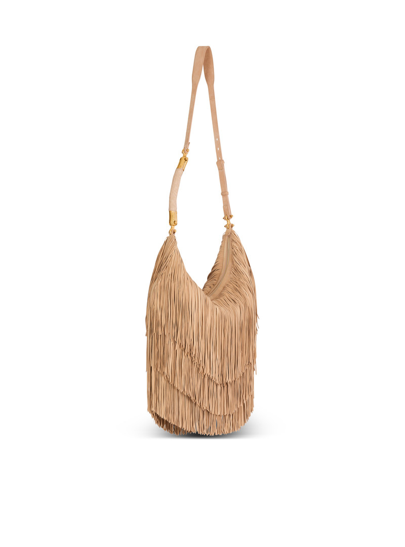 Ébène Hobo Large fringed suede bag 3